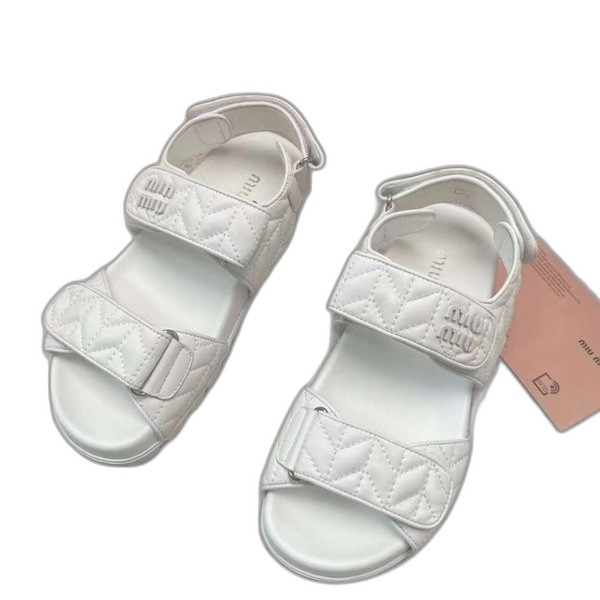 [Miu Miu] 미우미우 마테라쎄 나파 가죽 샌들