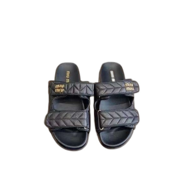 [Miu Miu] 미우미우 마테라쎄 나파 가죽 슬라이드