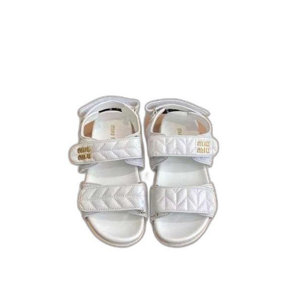 [Miu Miu] 미우미우 마테라쎄 나파 가죽 샌들