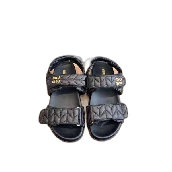 [Miu Miu] 미우미우 마테라쎄 나파 가죽 샌들