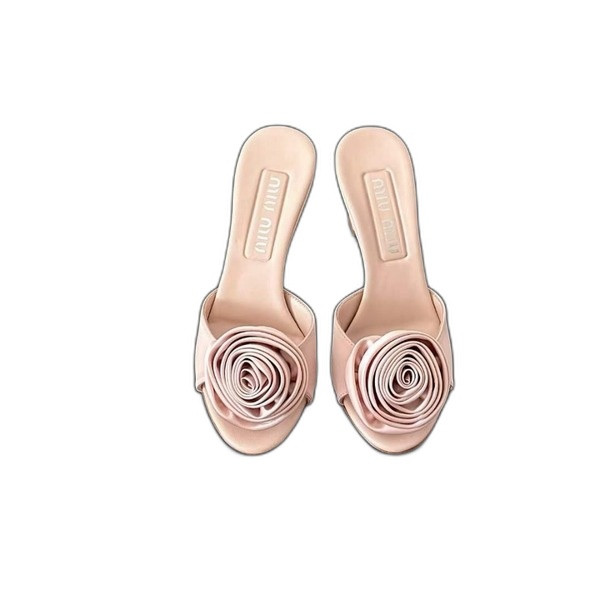 [Miu Miu] 미우미우 새틴 슬라이드