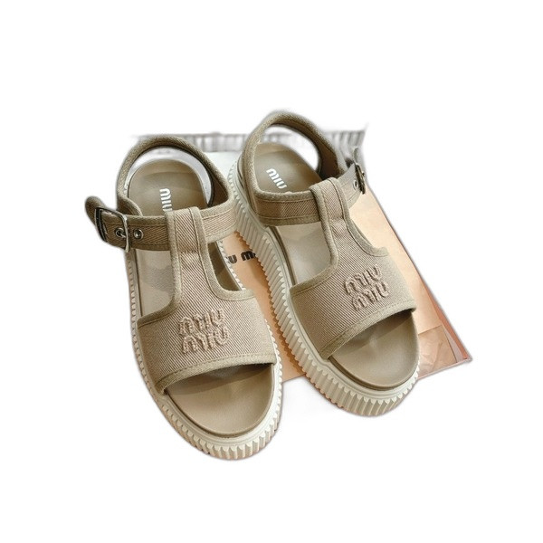 [ Miu Miu ] 미우미우 데님 플랫폼 샌들