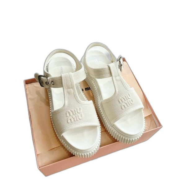 [ Miu Miu ] 미우미우 데님 플랫폼 샌들