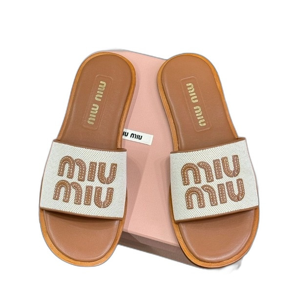 [ 미우미우 ] 캔버스 슬라이드 뮬