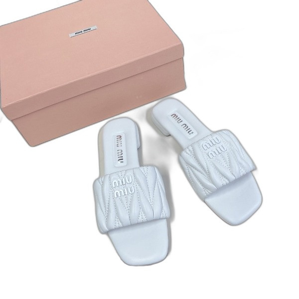 [ 미우미우 ] 마테라쎄 나파 슬리퍼