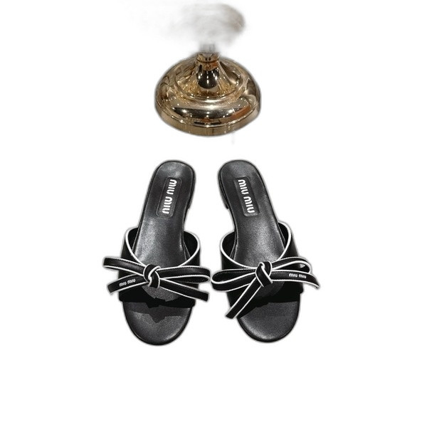 [ Miu Miu ] 미우미우 리본 슬라이드 샌들