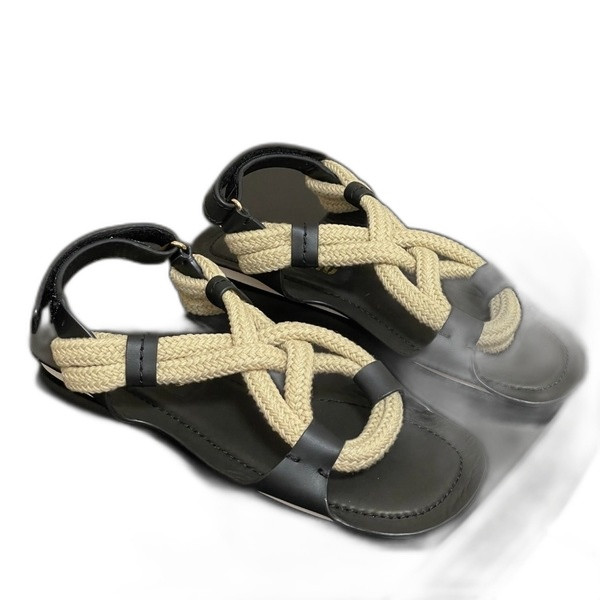 [ Miu Miu ] 미우미우 플랫 코드 샌들