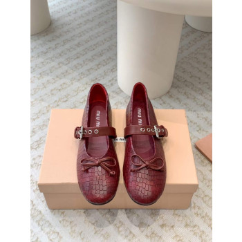 [Miu Miu] 미우미우 가죽 발레리나