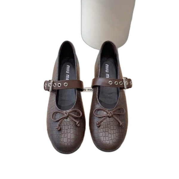 [Miu Miu] 미우미우 가죽 발레리나