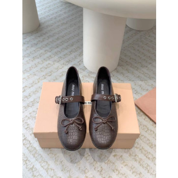 [Miu Miu] 미우미우 가죽 발레리나