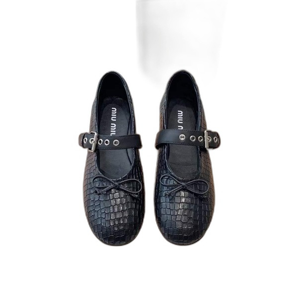 [Miu Miu] 미우미우 가죽 발레리나