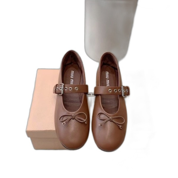 [Miu Miu] 미우미우 가죽 발레리나