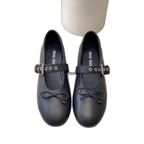 [Miu Miu] 미우미우 가죽 발레리나