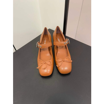 [Miu Miu] 미우미우 가죽 발레리나