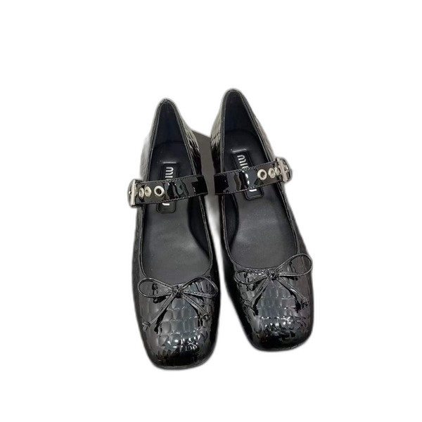 [Miu Miu] 미우미우 가죽 발레리나