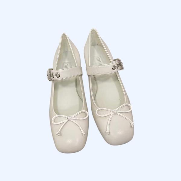 [Miu Miu] 미우미우 가죽 발레리나