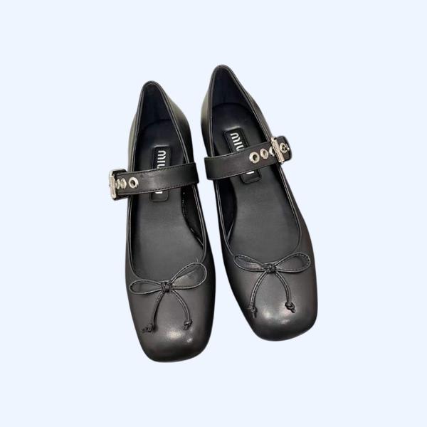 [Miu Miu] 미우미우 가죽 발레리나