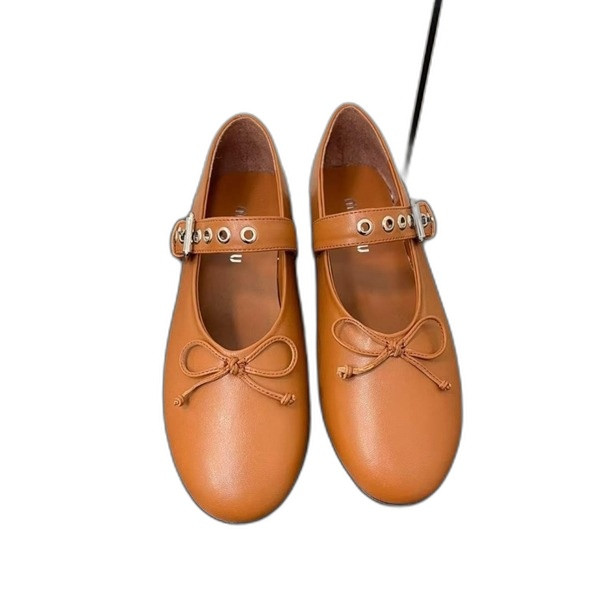 [Miu Miu] 미우미우 가죽 발레리나