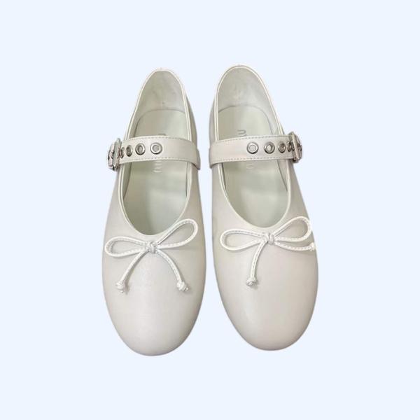 [Miu Miu] 미우미우 가죽 발레리나