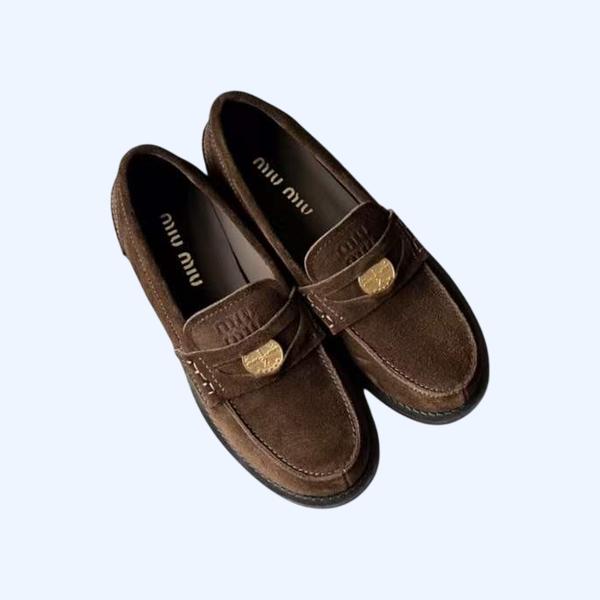 [Miu Miu] 미우미우 스웨이드 로퍼