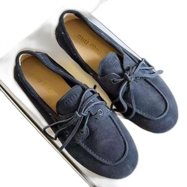 [Miu Miu] 미우미우 페이드 스웨이드 로퍼