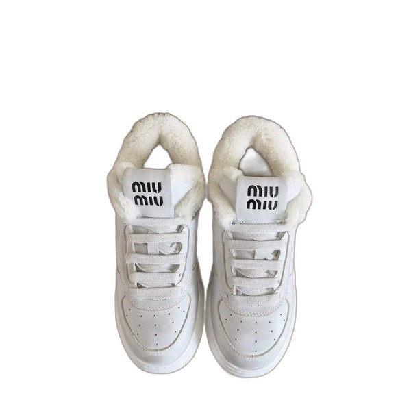 [Miu Miu] 미우미우 블리치드 가죽 스니커즈