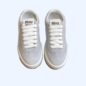 [Miu Miu] 미우미우 블리치드 스웨이드 스니커즈