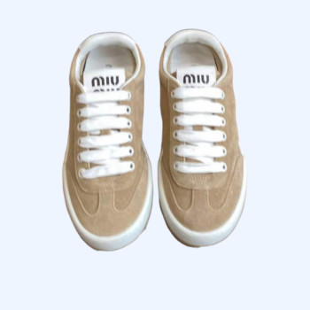 [Miu Miu] 미우미우 블리치드 스웨이드 스니커즈