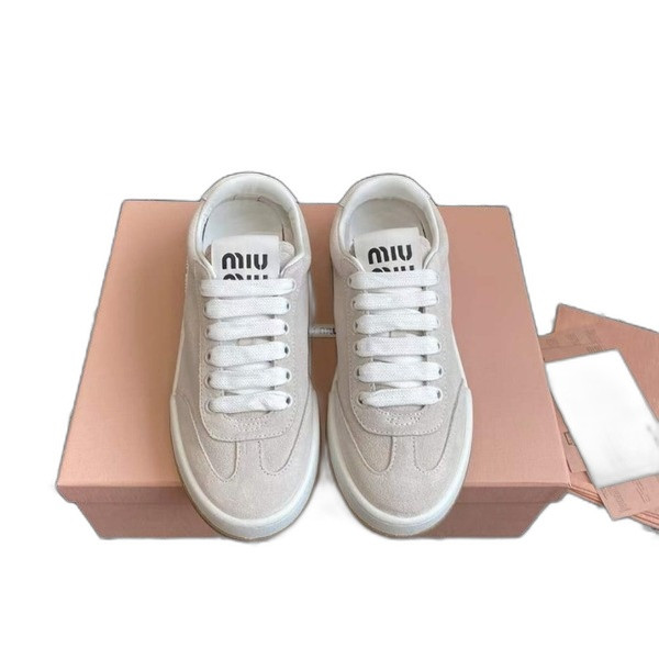[Miu Miu] 미우미우 블리치드 스웨이드 스니커즈