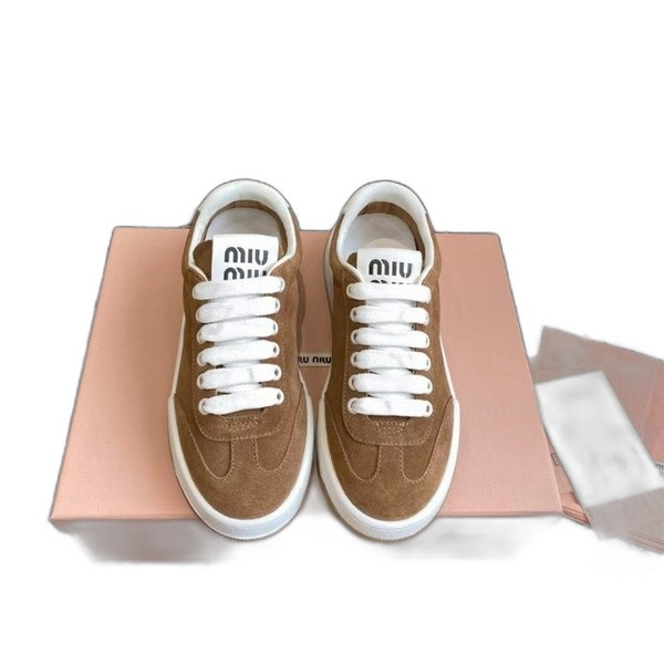 [Miu Miu] 미우미우 블리치드 스웨이드 스니커즈