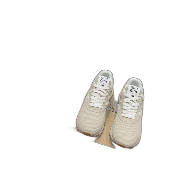[Miu Miu] 미우미우 x 뉴발란* 574 스트라이프 벨벳 스니커즈