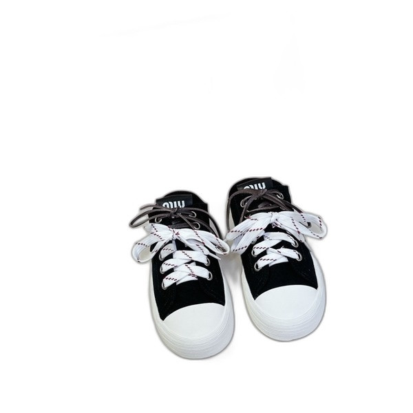 [ Miu Miu ] 미우미우 캔버스 스니커즈 뮬