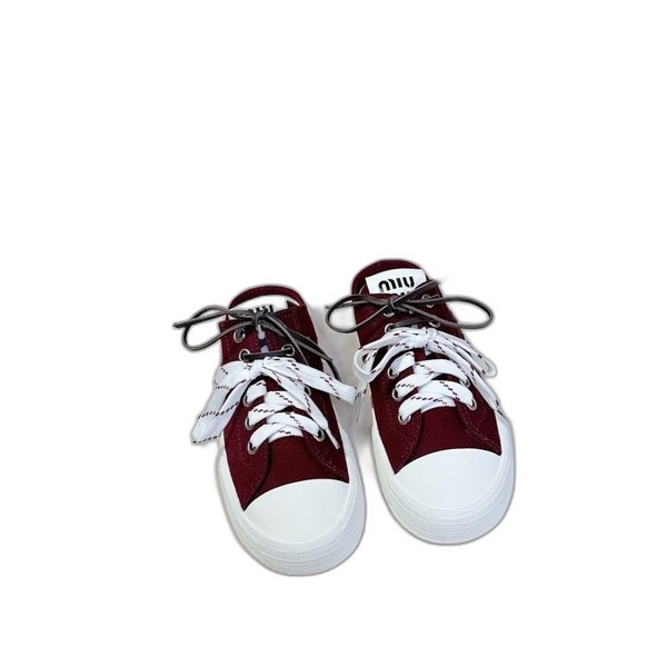 [ Miu Miu ] 미우미우 캔버스 스니커즈 뮬
