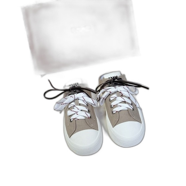 [ Miu Miu ] 미우미우 캔버스 스니커즈 뮬