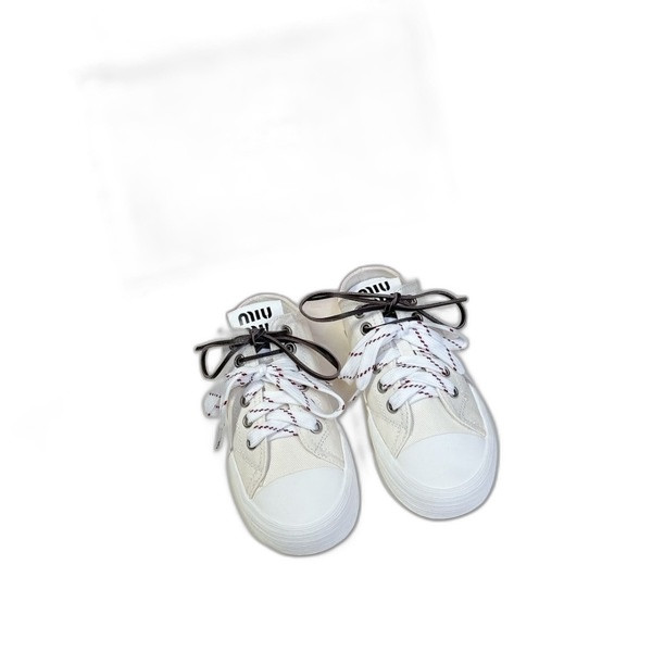 [ Miu Miu ] 미우미우 캔버스 스니커즈 뮬