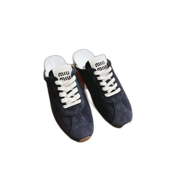 [ Miu Miu ] 미우미우 플룸 스웨이드 뮬