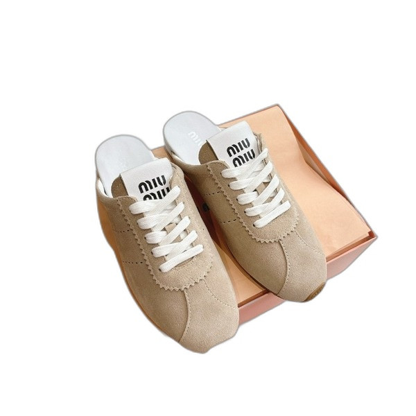 [ Miu Miu ] 미우미우 플룸 스웨이드 뮬