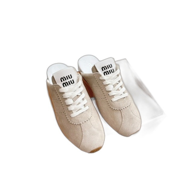 [ Miu Miu ] 미우미우 플룸 스웨이드 뮬