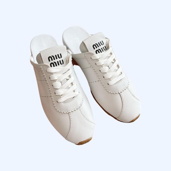 [ Miu Miu ] 미우미우 플룸 뮬