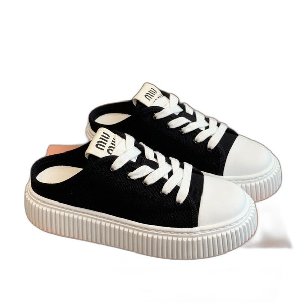 [ 미우미우 ] 플랫폼 스니커즈 뮬