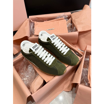 [ 미우미우 ] 플룸 스웨이드 스니커즈