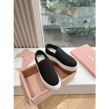 [ Miu Miu ] 미우미우 캔버스 플랫폼 스니커즈