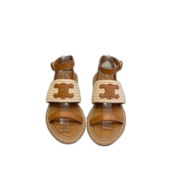 [ 셀린느 ] 림피아 플랫 스트랩 샌들