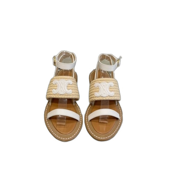 [ 셀린느 ] 림피아 플랫 스트랩 샌들