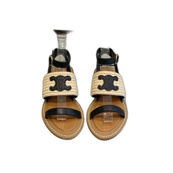 [ 셀린느 ] 림피아 플랫 스트랩 샌들