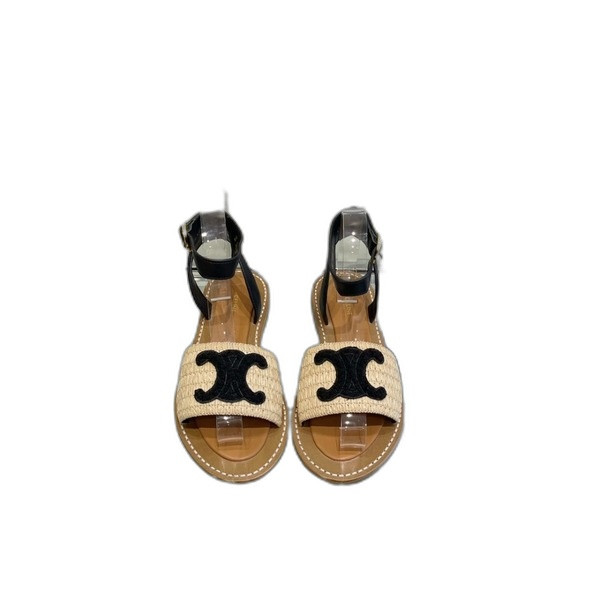 [ 셀린느 ] 림피아 플랫 스트랩 샌들