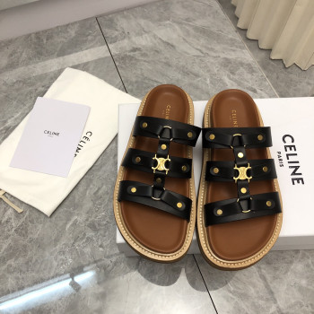 [ Celine ] 셀린느 티피 슬라이드 샌들