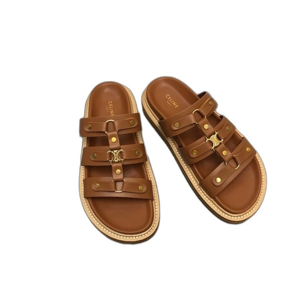 [ Celine ] 셀린느 티피 슬라이드 샌들