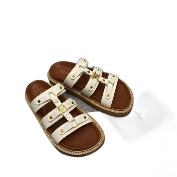 [ Celine ] 셀린느 티피 슬라이드 샌들