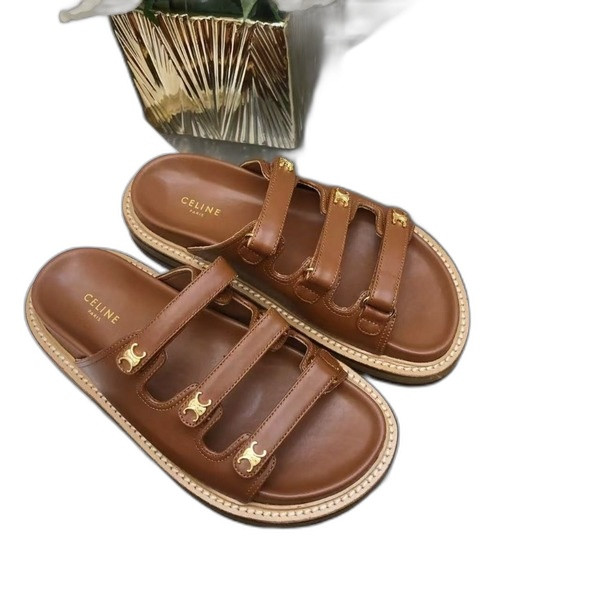 [ Celine ] 셀린느 티피 슬라이드 샌들